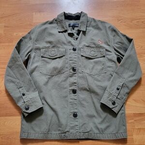 Women’s Rag & Bone Jeans Cotton Long Sleeve Army Green Shirt Jacket Size S/P